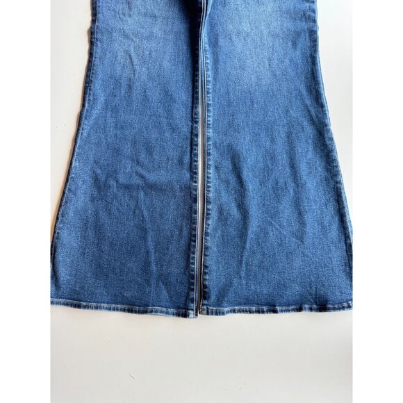 ABERCROMBIE & FITCH The Flare Ultra High Rise Dark Stretch Jeans, Size 34/18L - Picture 8 of 14